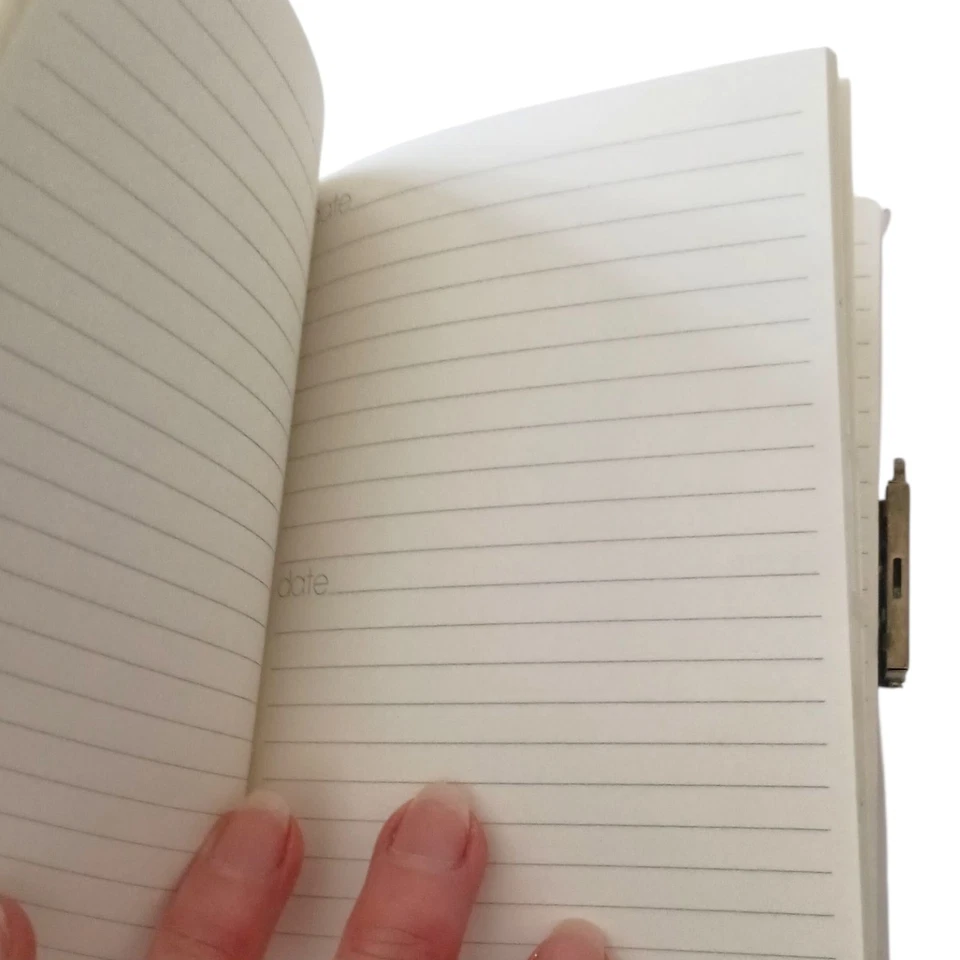 Vintage Diary With Lock Carlton Vintage 1989 Never Written In Purple Flowers  - Image 4 of 4