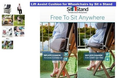 Lift Assist Cushion for Wheelchairs a Lift device by  Sit n Stand