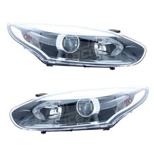 Faros delanteros negros Renault Megane MK3 2014-2017 1 par izquierda y derecha