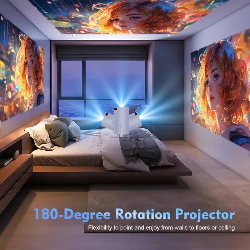 Projecteur HY300 Pro compact pour projeter au plafond facilement - 2
