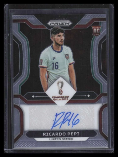 2022 Panini Prizm World Cup Signatures 96 Ricardo Pepi Rookie Auto