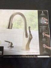 Delta Pull Down Kitchen Faucet Stainless Steel. 19806Z-SPSD-DST S1 300