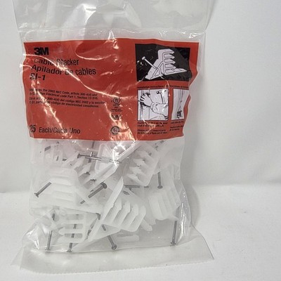 3M Cable Stacker 25 Pack NM UF Wire Support UL Listed NEC Compliant USA