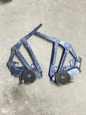 1994-2001 Dodge Ram 1500 hood hinges pair set springs 2500 3500 OEM Blue