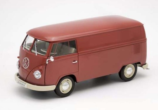 Welly, Volkswagen T1 Van Rot, 1/18, WEL18053R-image