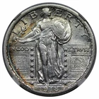 1918 Standing Liberty Quarter, NGC AU details