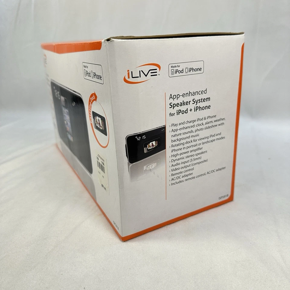 iLive ISP591B iPod iPhone Audio Speaker Dock App Enhanced - Image 3 of 4