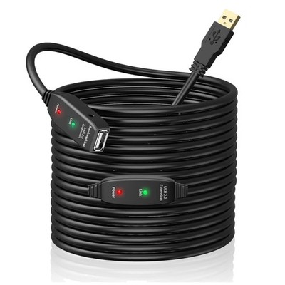 USB Verlängerungskabel 20m aktiv Signalverstärker USB 2.0