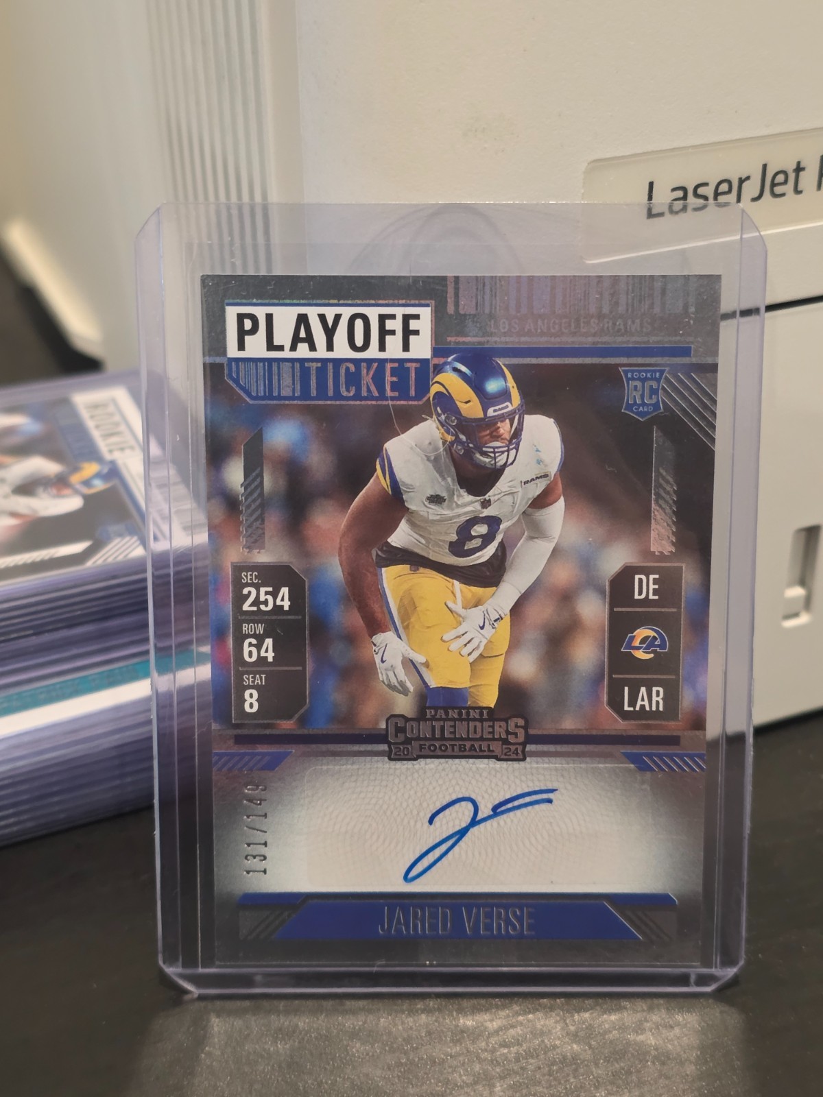 2024 Panini Contenders Playoff Ticket /149 Jared Verse #147 Rookie Auto RC