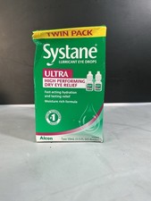 Systane ULTRA Lubricant Dry Eye Drops Fast Relief Twin Pack EXP 11/2027 NEW