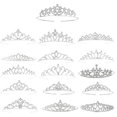 Luxurious Crystal Headbands Heavy Duty Tiaras for Pageant Stage Shows Queen