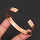 Half Moon Design Pure Copper Magnetic Pain Therapy Bangle Jewelry CB-06-053 — photo 3