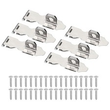 6 Pcs 2.2 Hasp Lock Latch Stainless Steel Pac...