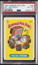 1985 GPK STICKERS #10A TEE-VEE STEVIE PSA 6