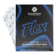 Tattoo Aftercare Bandage 3 Pack, 6 in X 8 in - Sterile, Waterproof, Ultra Flexib