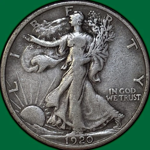 1920 Walking Liberty Half Dollar Choice Very Fine VF+/XF Coin #35573