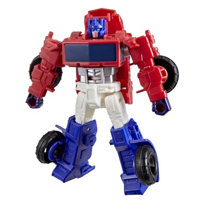 Transformers CYBERWORLD Optimus Prime Cyber Changers 4-Inch 5.945 inches, Red 