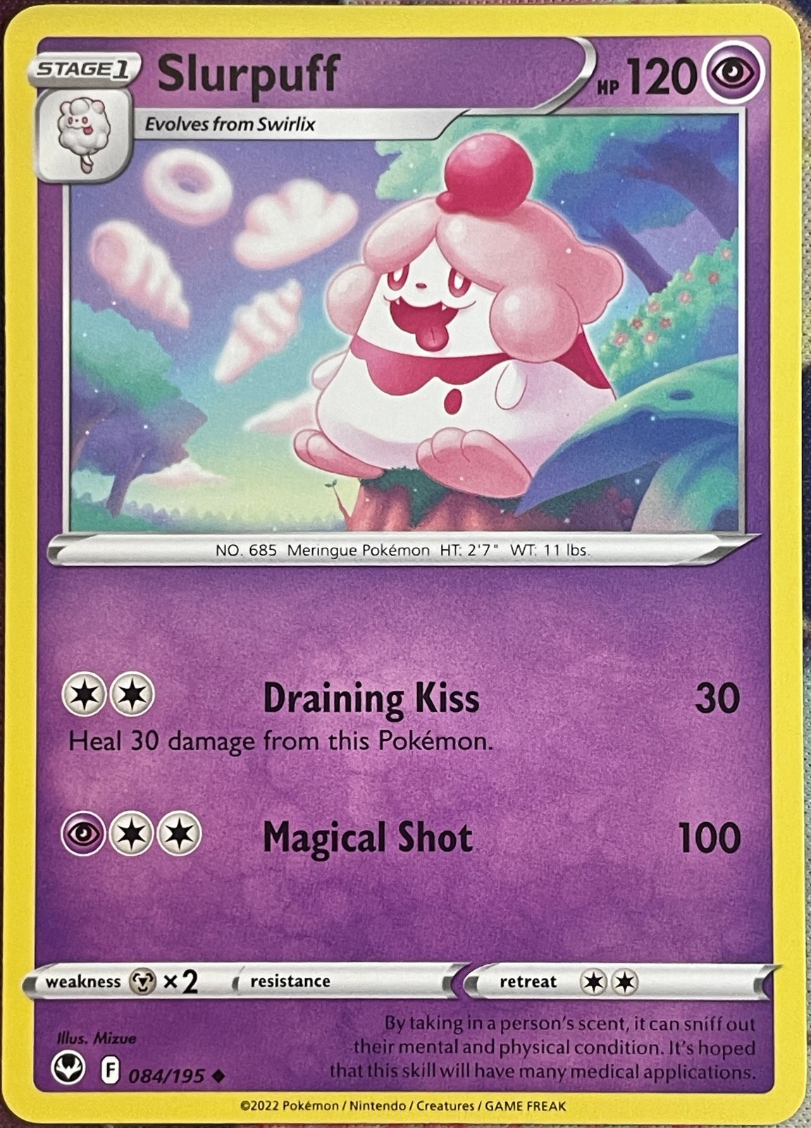 Slurpuff - 084/195 - Silver Tempest Pokemon 2022