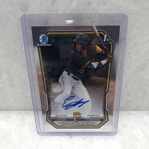 Topps Bowman Chrome 2026 Edward Florentino 1st Bowman Auto CPA-EF Pirates