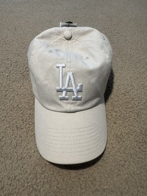  47 Los Angeles Dodgers MLB Beige LA Logo Adjustable Baseball Cap