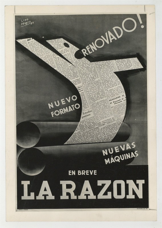 La Razon Newspaper 1939 Original Poster Photo Argentina J15545