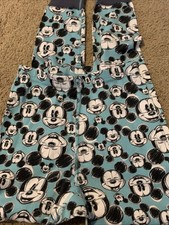 HANNA ANDERSSON Disney Mickey Mouse Long John Pajama Pants Size 140 10 Blue