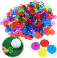 VEASAERS Golf Ball Markers Bulk 50/100/150 Pcs Position Marker Multicolor...