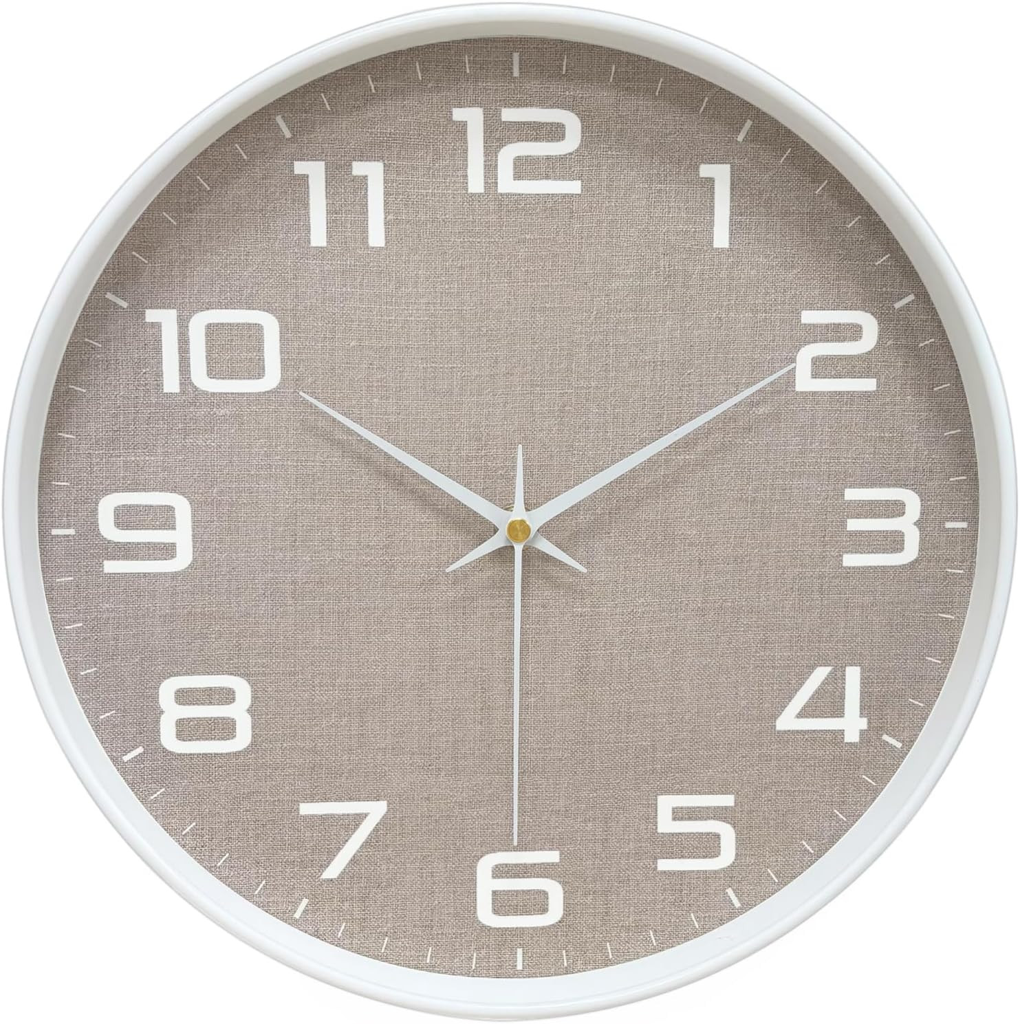 8 Inch Modern Wall Clocks Battery Operated - Silent Non Ticking Quartz Analog Cl