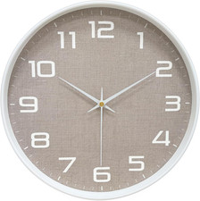 8 Inch Modern Wall Clocks Battery Operated - Silent Non Ticking Quartz Analog Cl