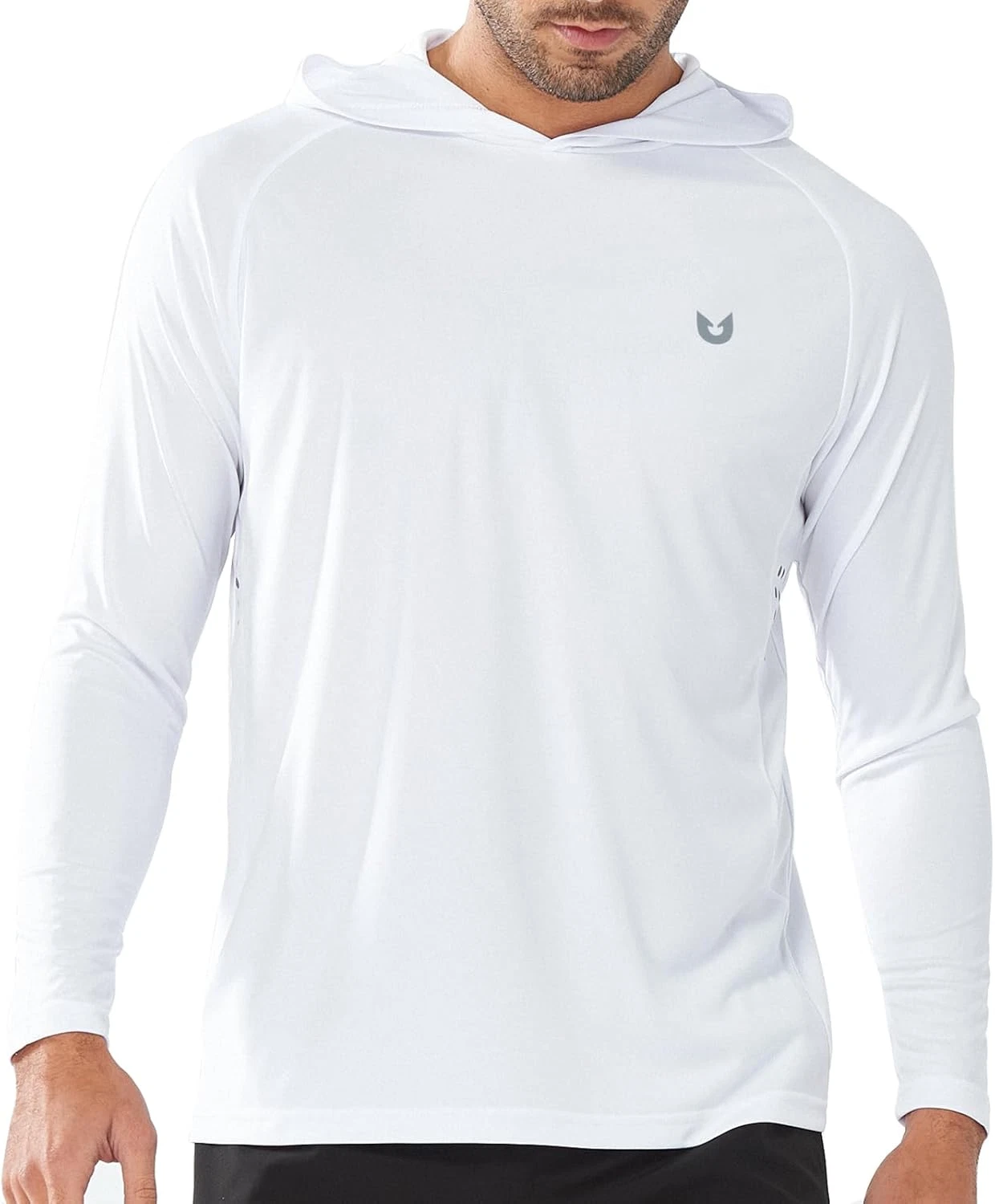 Men'S UPF 50+ Hoodie Shirts Long Sleeve Sun Protection Fishing Swim Beach UV SPF