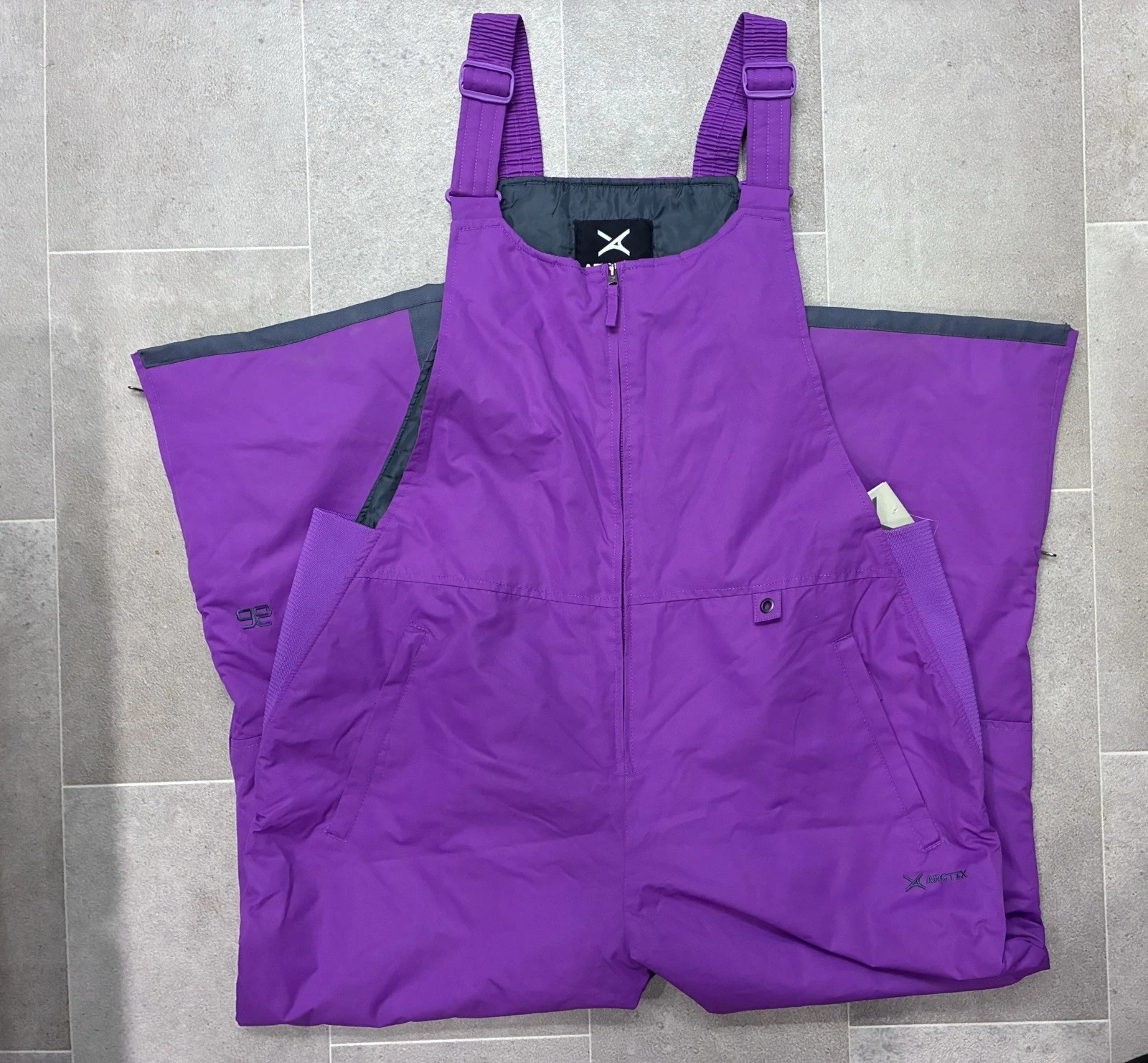 Arctix Essential Snow Insulated Bib Overalls Amethyst 3X Ski NWT Waterproof