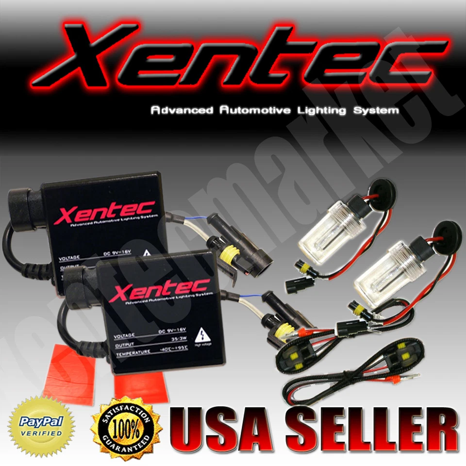 Xentec HID KIT SLIM Xenon 9003 H4 Hi-Lo 6000k White High & Low Conversion Lights - Image 2 of 4