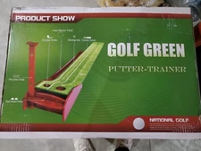 Golf Green Putter Trainer Upgrade Edition W/Automatic Ball Return-NO PUTTER Club