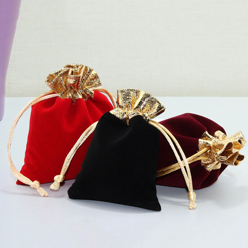10pcs Velvet Drawstring Gift Bag Wedding Jewellery Candy Party Pouch Bags UK - Picture 7 of 12