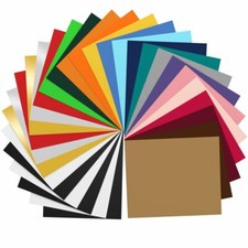 Heat Transfer Vinyl Sheets 12"x10" HTV T-Shirt Iron-on cricut selhouette