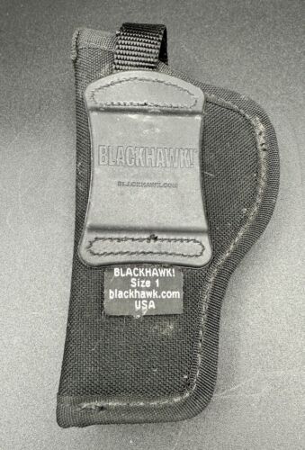 Blackhawk Nylon Hip Holster Size 1 RH for 3"-4" Barrel Medium Auto Black USA