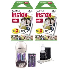 Fujifilm Instax Mini Instant Film 40 Exposures  Best Kit for Fuji Mini Series