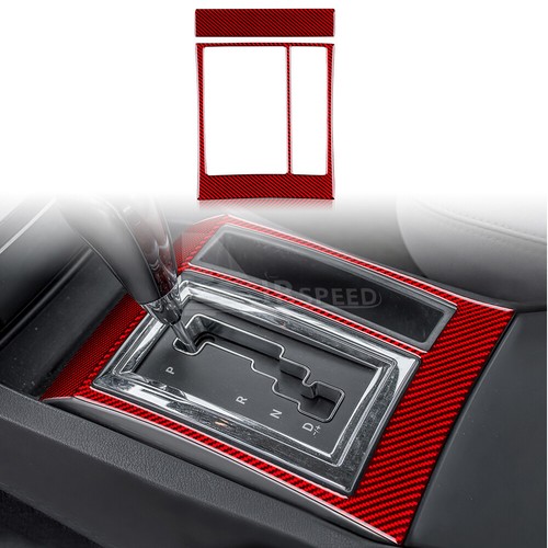For Chrysler 300 300C 2005-2007 Center Gear Shift Frame Carbon Fiber Sticker RED - Imagen 1 de 7
