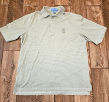 Fairway & Greene Performance TPC Sawgrass Golf Course Shirt Green Stripes L XL