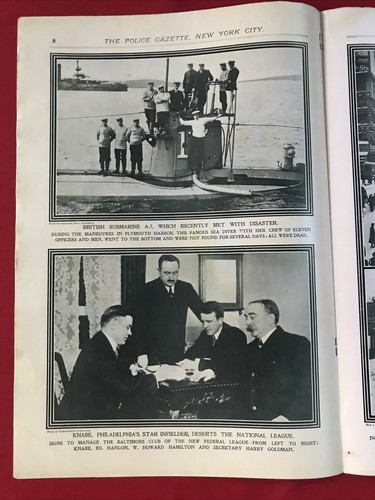 Police Gazette March 21, 1914 Bobby Waugh Flo Hart - Picture 4 of 10