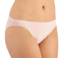 Jenni Set Of 2 Panties Women's 2X Peach kin Nairobi Dusk Lace Trim Cotton