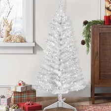 4ft Artificial Lighted Christmas Tree Small Fake Mini Xmas Tree For Party Décor