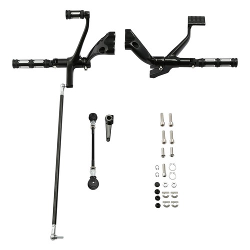 Forward Control Pegs Levers Linkage Fit For Harley Sportster XL883 1200 04-13 US - Picture 6 of 10