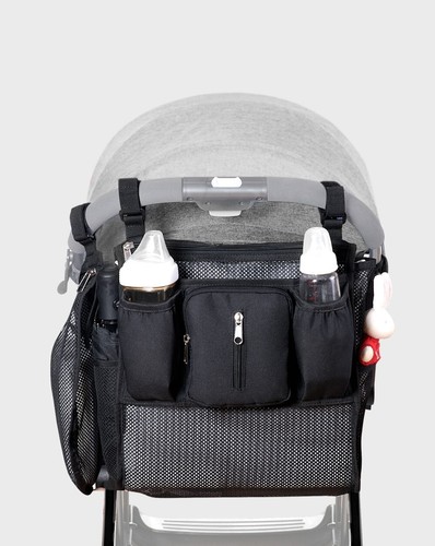 borsa Organizer per passeggino borsa portaoggetti per carrozzina per neonati - Foto 6 di 15