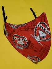 Kids Valentines Day Snoopy Adjustable Face Mask