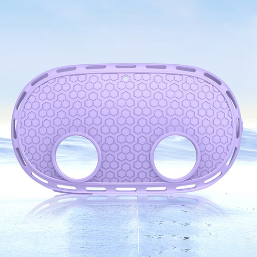 Silicone Host Case Shell Drop-Proof Cover for Meta Quest 3S Accessories (Purple) - Afbeelding 4 van 9