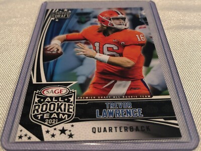 2021 Sage Hit Draft Football Trevor Lawrence Clemson Tigers All Rookie Team