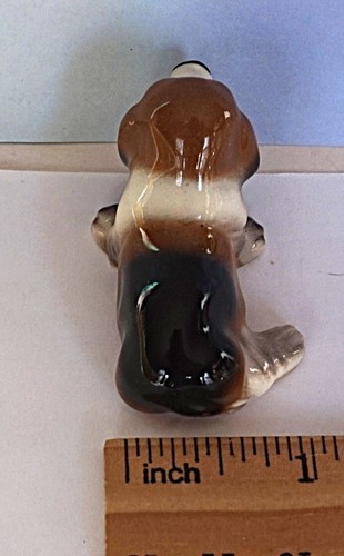 Statuina porcellana Hagen Renaker miniatura cane cane Basset Hound 1986 in pensione - Foto 4 di 6