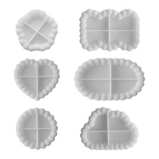 Jewelry Dish Mould Multishaped DIY Tray Molds for DIY Epoxy Resin Casting