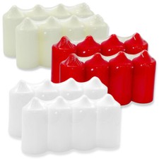 20 Stück Bolsius Spitzkopf Stumpenkerzen 118x56mm Blockkerze Kaminkerzen (5x4er)